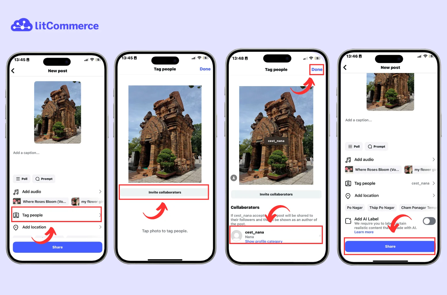 How to create an Instagram collab post?