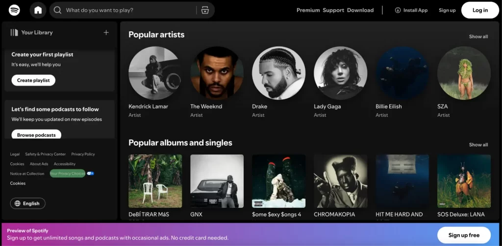 spotify-weak-call-to-action-examples