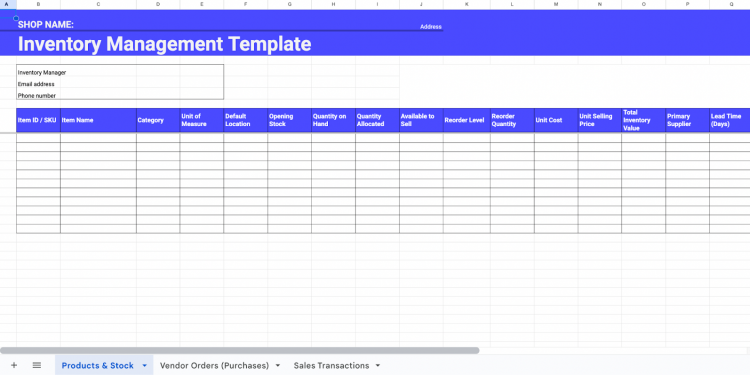 inventory management templates excel free at elissa... 11 Best Free Excel Inventory Templates (Excel Download) for 2026