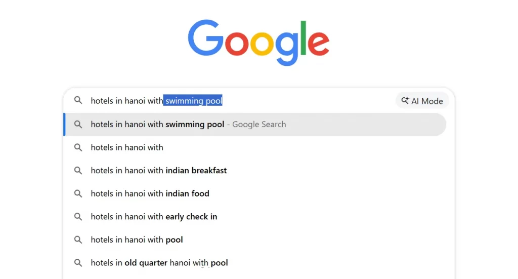 google suggestion google search suggestion