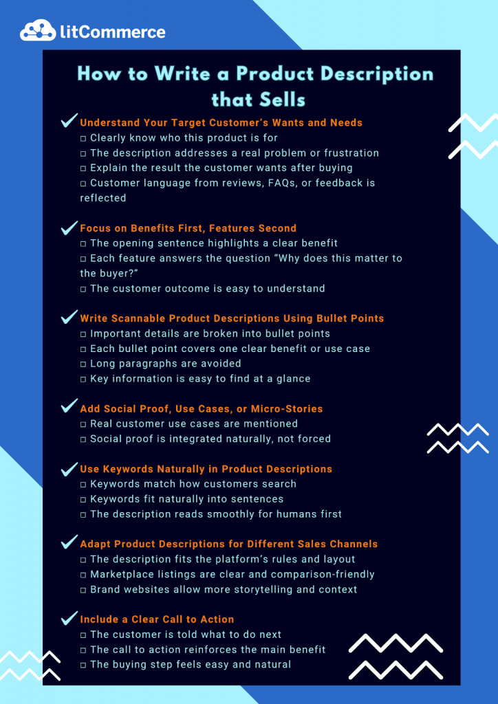 image 14 how to write a product description check list