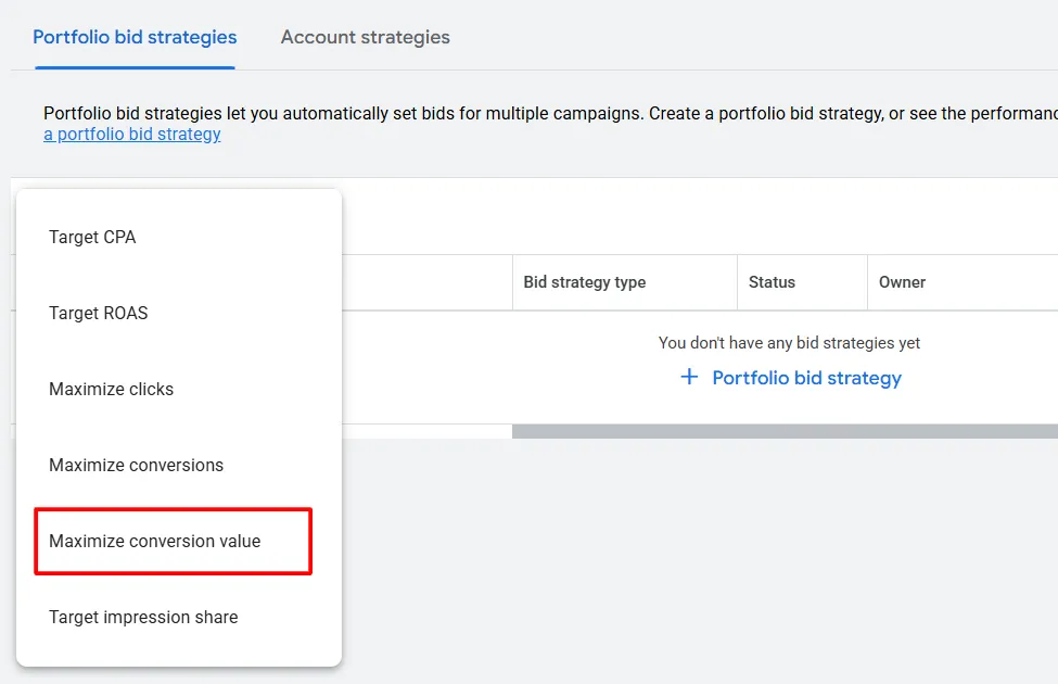 maximize conversion value maximize coversion value