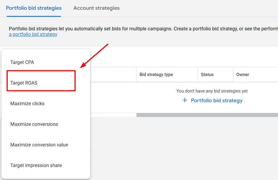 target roas bidding target roas bidding