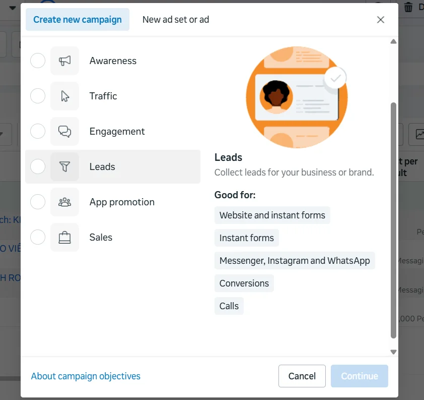 Facebook ads objectives Facebook ads objectives