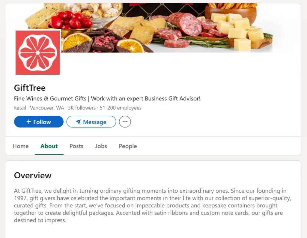 GiftTree linkedin GiftTree linkedin