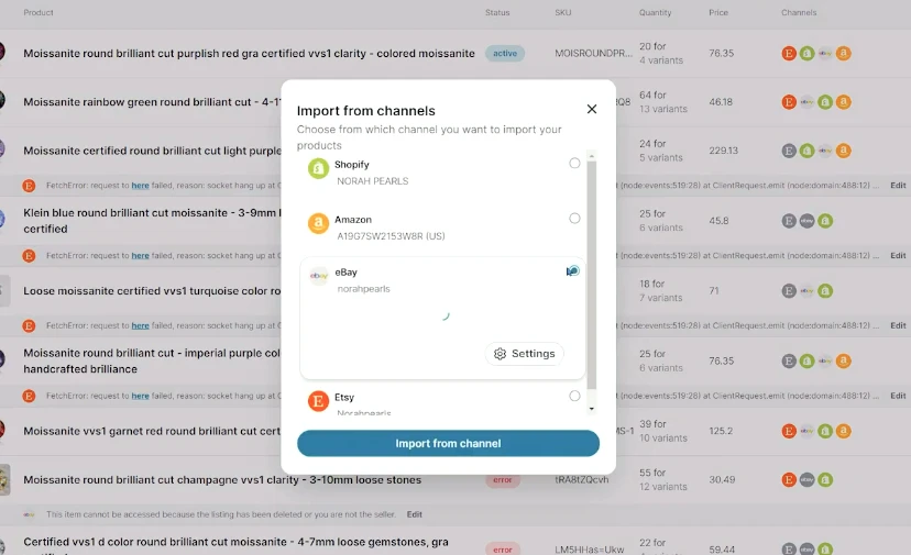 Nembol import listing Nembol listing