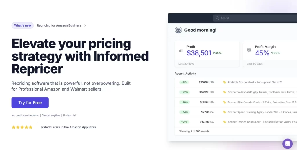 walmart seller tools 11 Informedrepricer - Repricing tool website