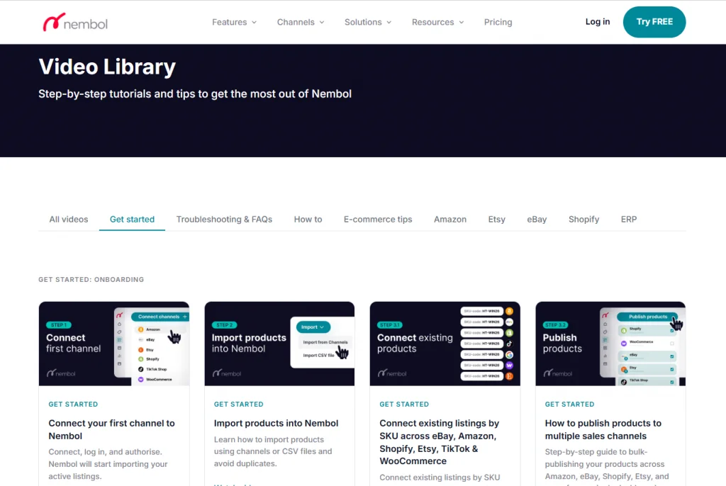 nembol video library Nembol video library