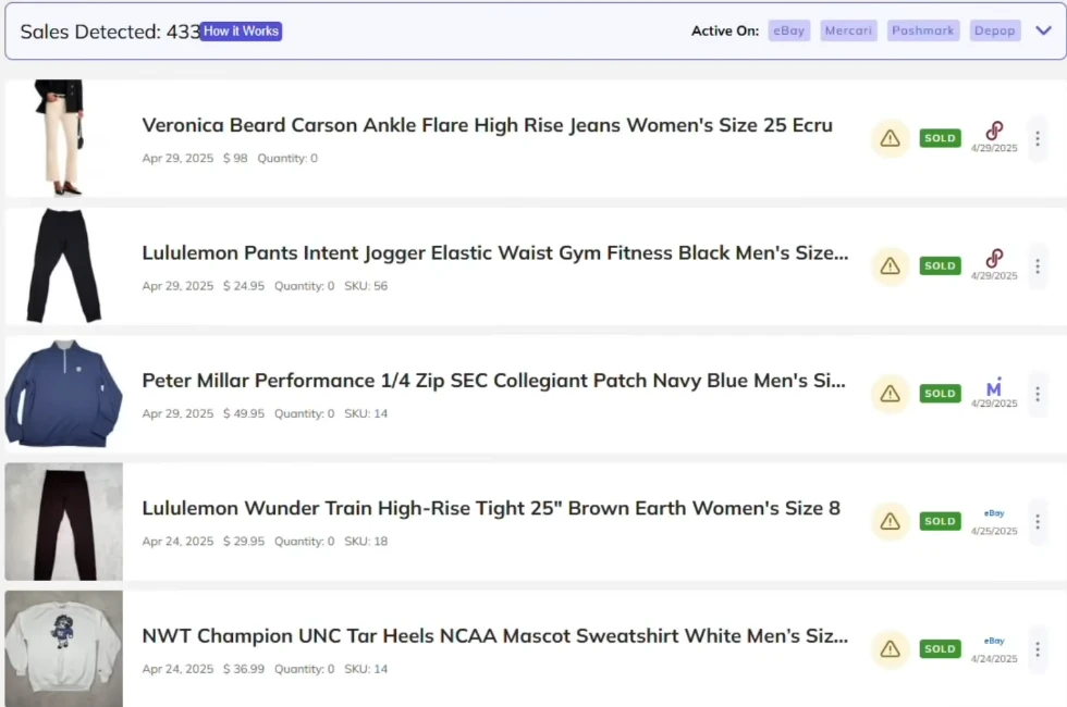 sales detection sales detection