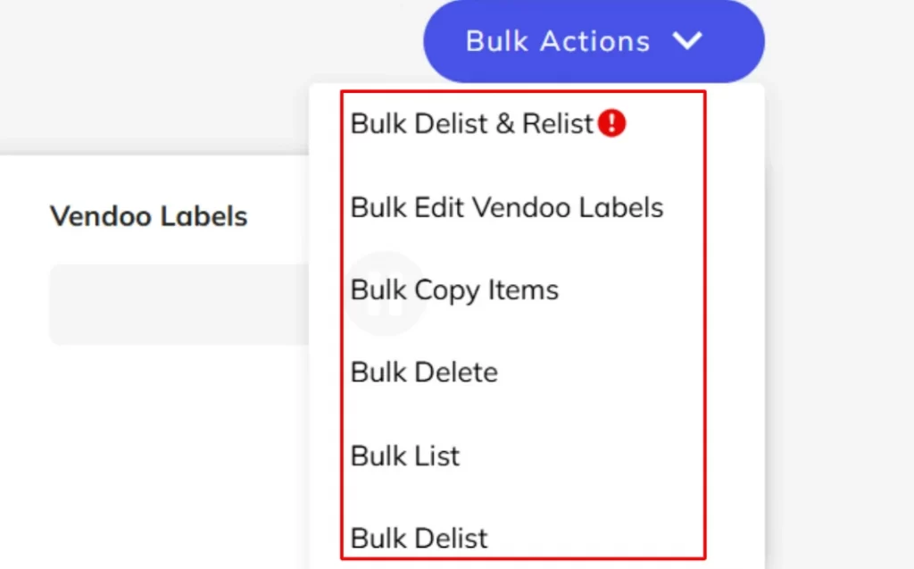 vendoo bulk action vendoo bulk action