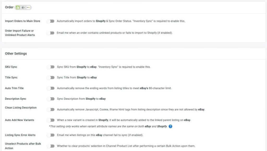 Set up Shopify Amazon eBay order management Set up Shopify Amazon eBay order management