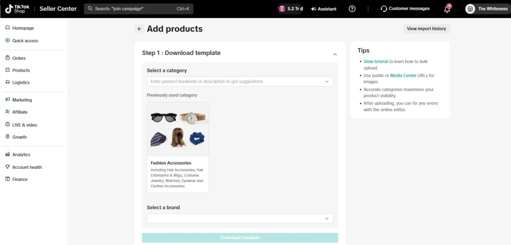 image 1 Bulk upload products to TikTok Shop using an Excel template