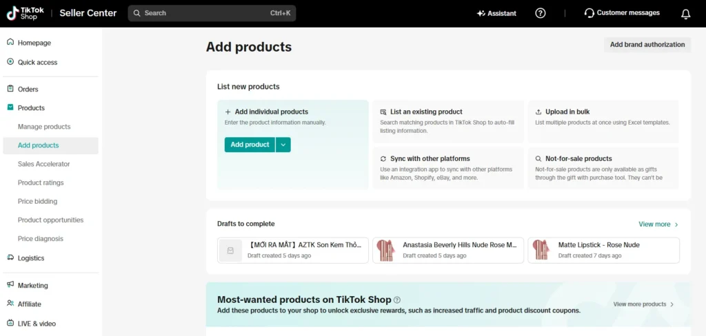 image 18 Add products to TikTok Shop
