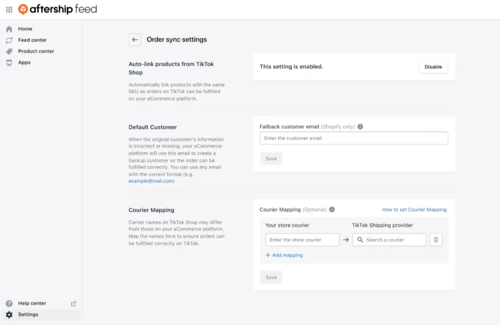 litcommerce vs aftership 10 AfterShip's sync features