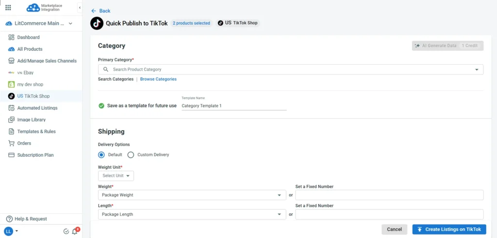 litcommerce vs aftership 7 LitCommerce's Quick Publish to TikTok Shop