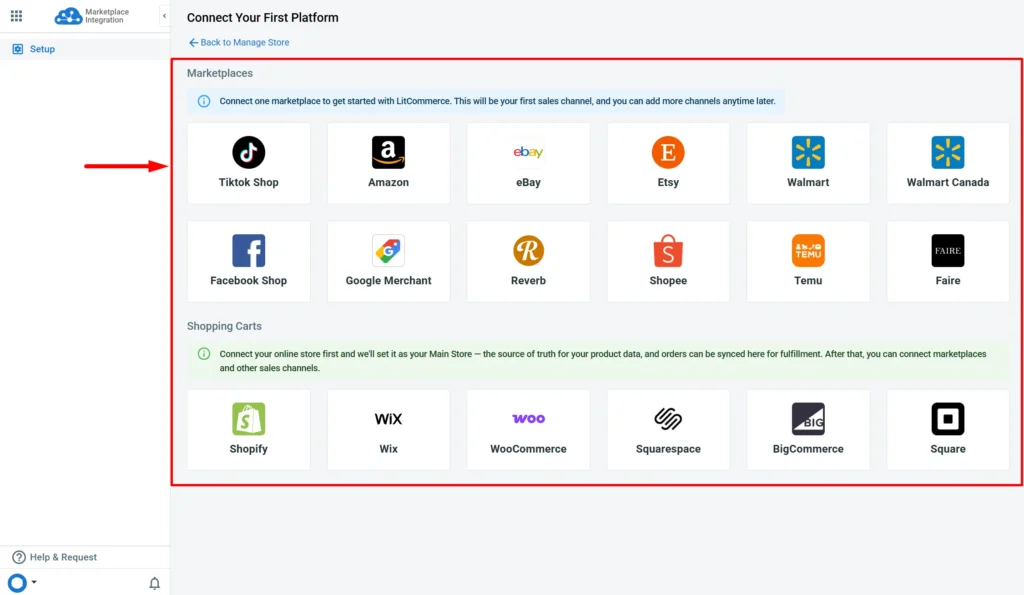 Onboarding LitCommerce onboarding process