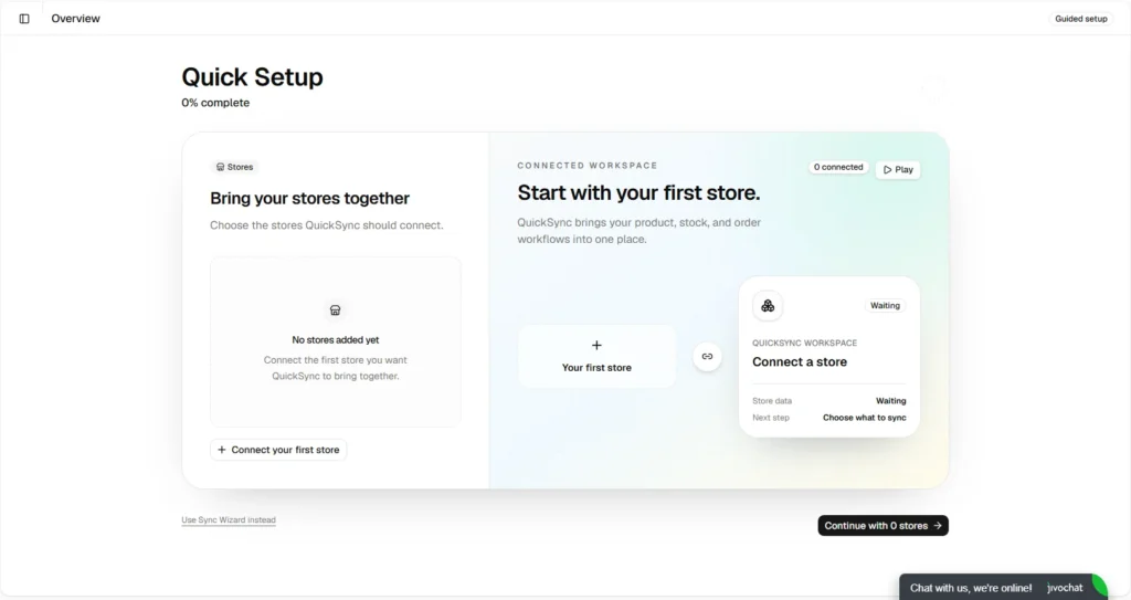 QuickSync set up 1 QuickSync automated channel matching