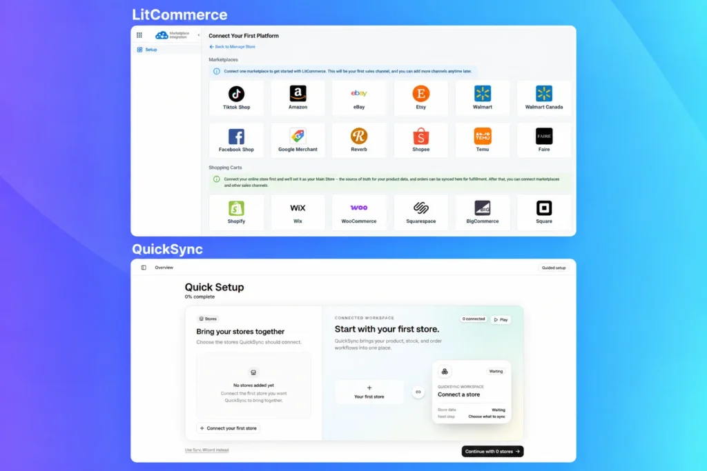 QuickSync vs LitCommerce LitCommerce vs Quicksync