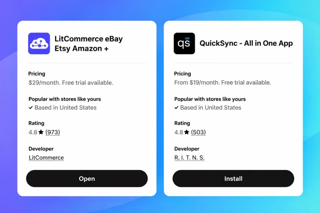 QuickSync vs LitCommerce reviews LitCommerce vs Quicksync review