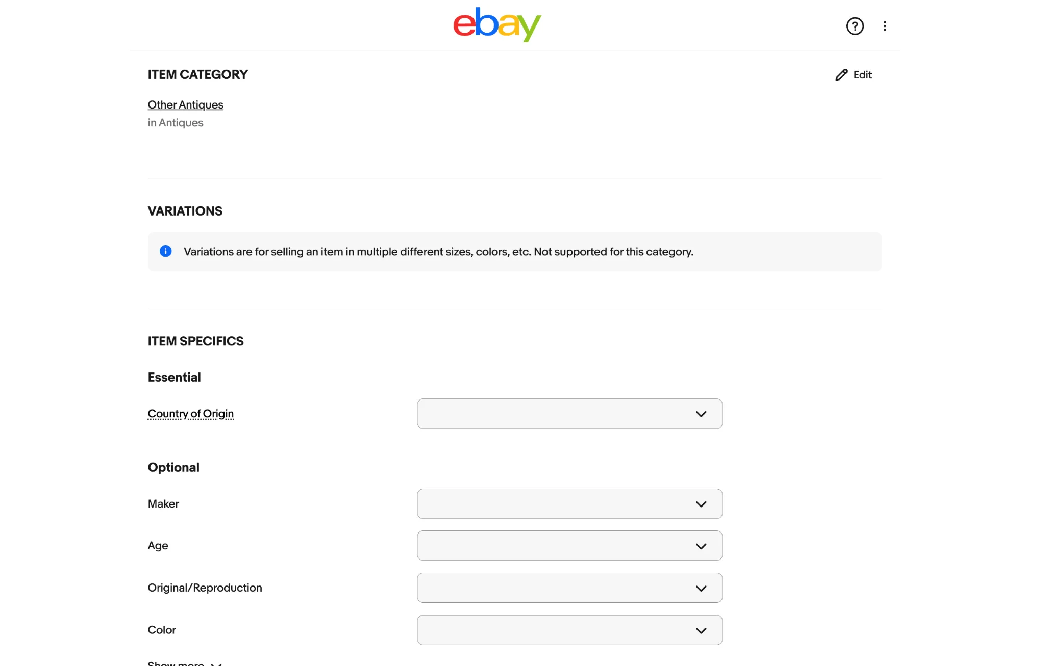 image 12 eBay listing templates item category and item specifics settings