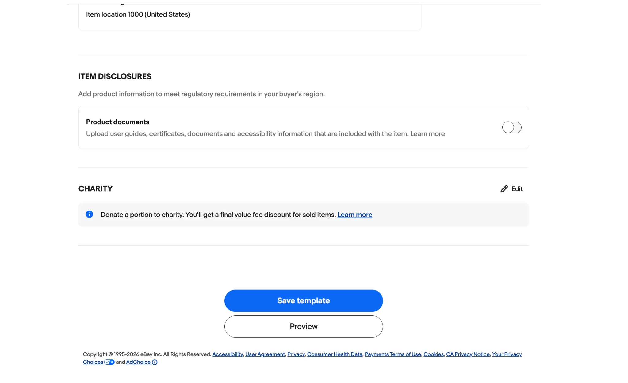 image 14 eBay template save and preview buttons