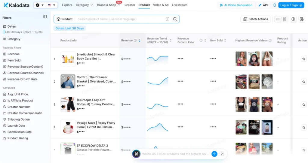 kalodata tiktok product research Research winning products to dropship on TikTok