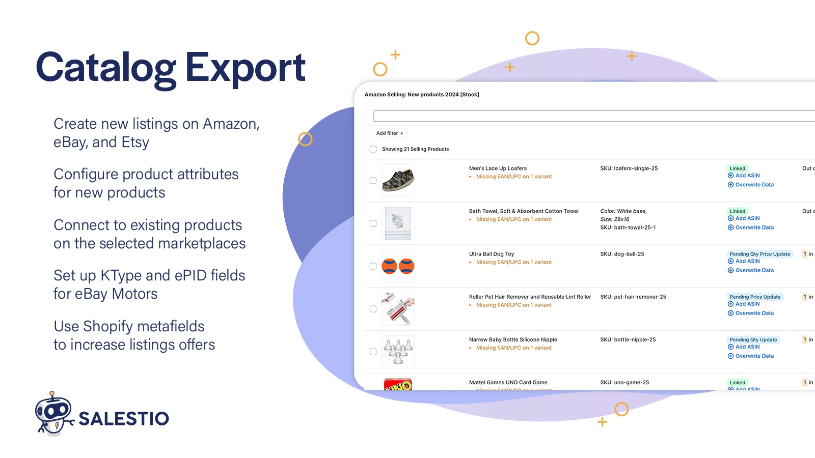 litcommerce vs salestio8 Salestio Catalog Export feature for creating listings on Amazon, eBay and Etsy