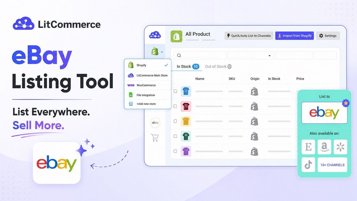 Automate & Bulk List Your eBay Catalogs with LitCommerce Smart eBay Listing Tool