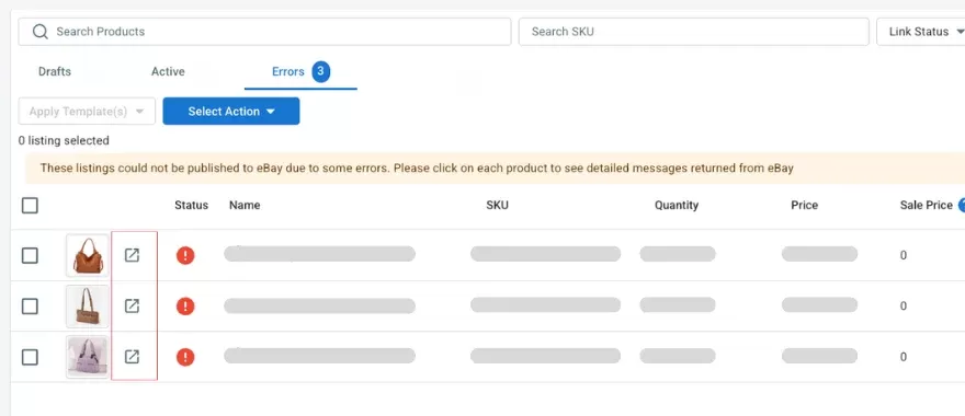 Draft & Error Tabs Update