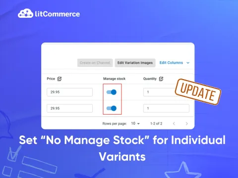 set no manage stock seperately for individual 