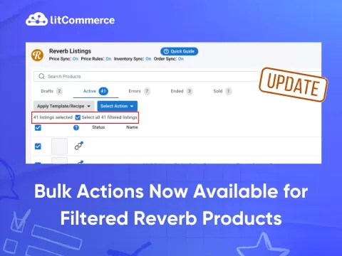Bulk Actions Now Available for Filtered Reverb Products