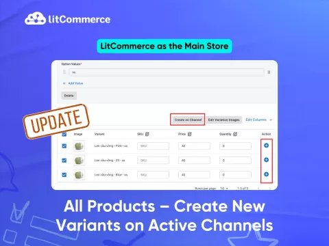 Create New Variants on Active Channels