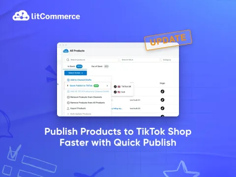 Product Update TikTok Quick Publish selection
