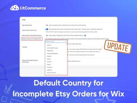Default Country for Incomplete Etsy Orders for Wix