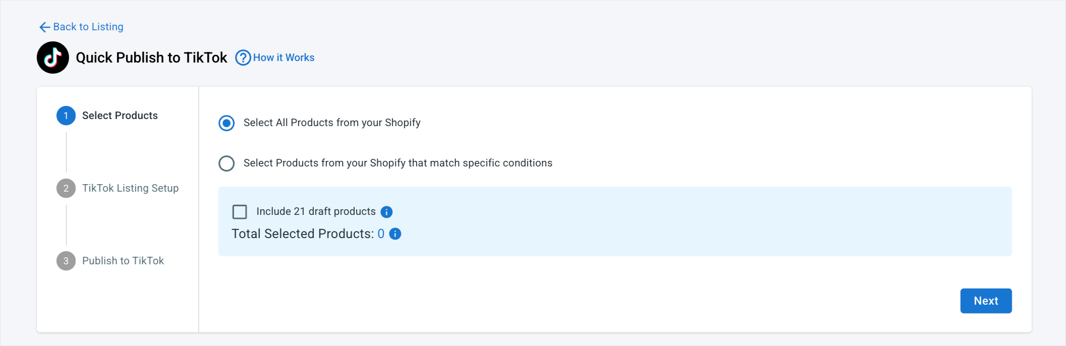 quick publish to tiktok