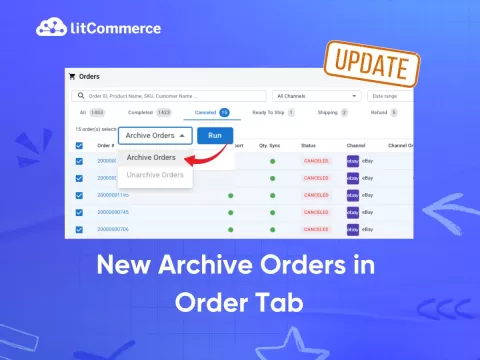 New Archive Orders in Order Tab