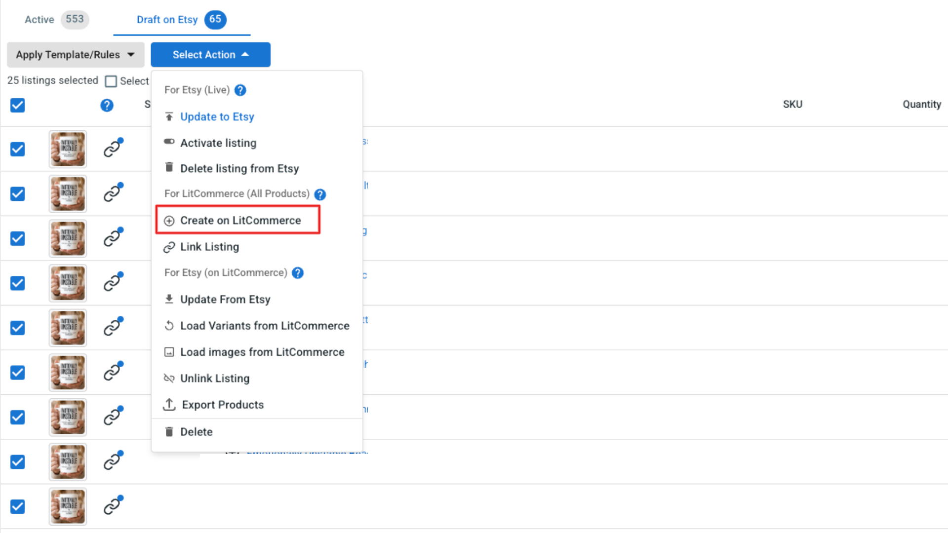 Create products on LitCommerce Create products on LitCommerce