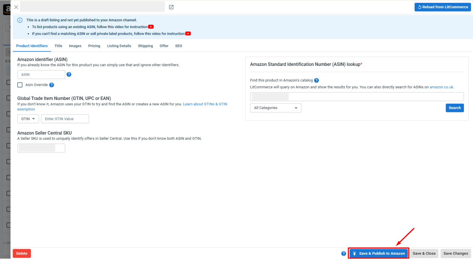 Edit Amazon Listings Edit Amazon Listings