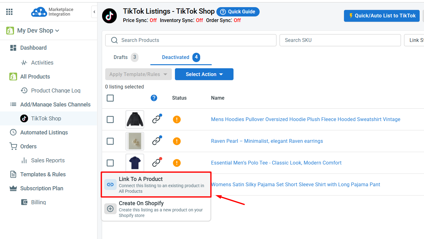 image10 Link products across Shopify and TikTok Shop