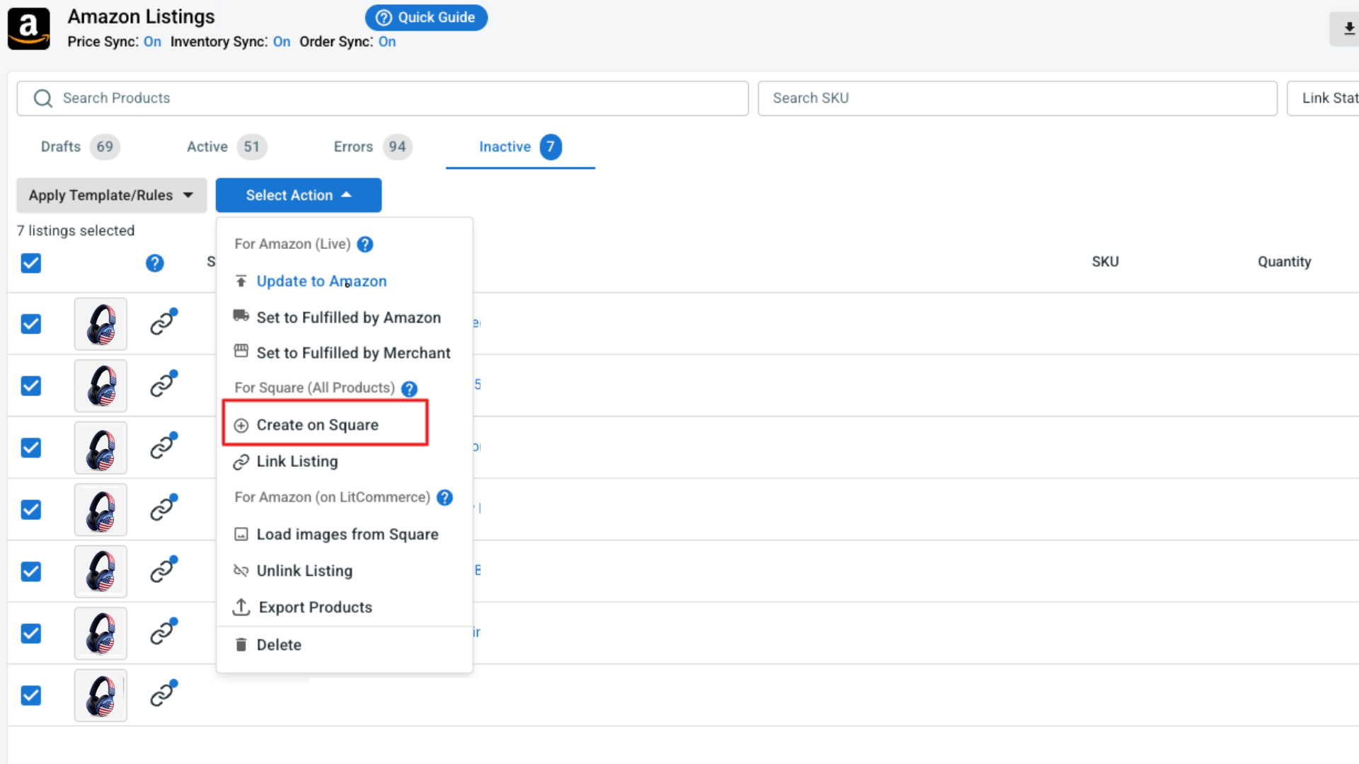 Create Amazon listings on Square Create Amazon listings on Square
