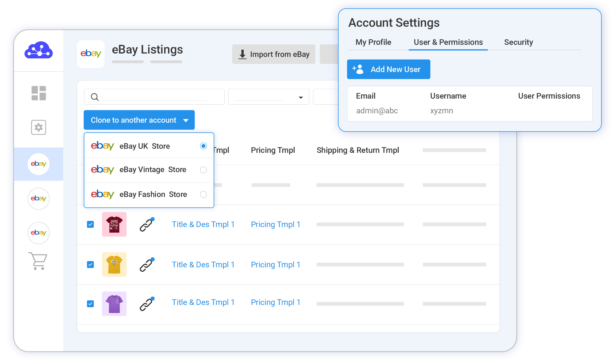 Manage Connecting Your eBay Accounts