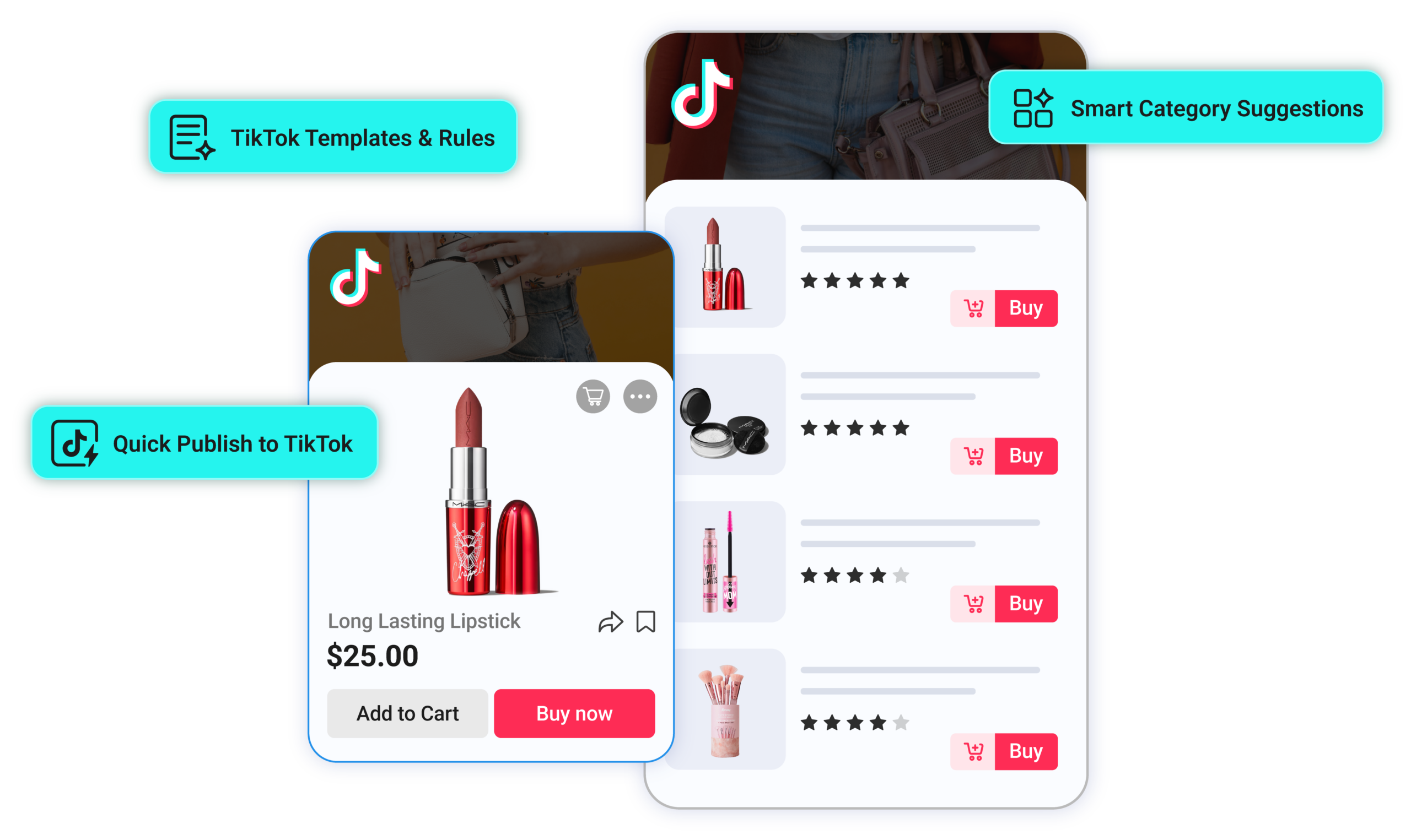 tiktok listing creation